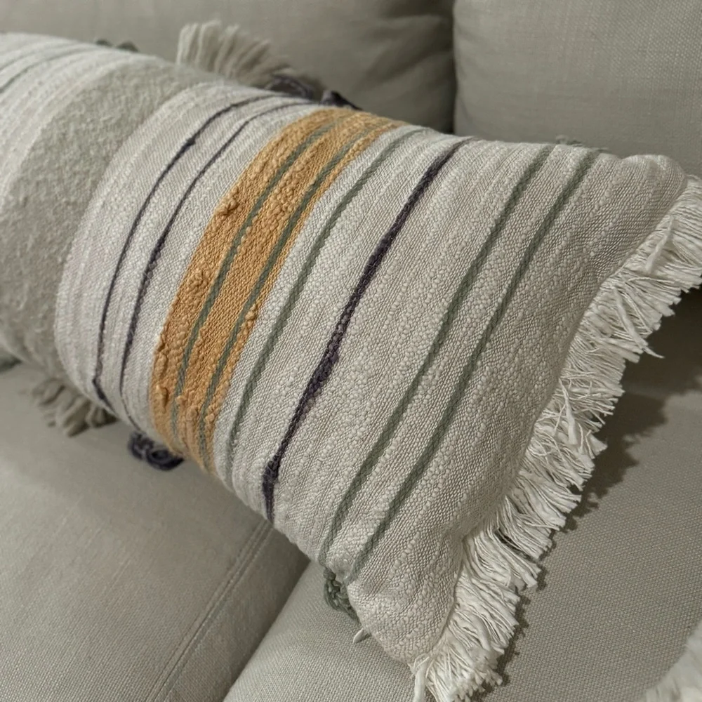 URBAN OUTFITTERS / Anthropologie~ XL Throw Lumbar  Pillow 14” x 40”